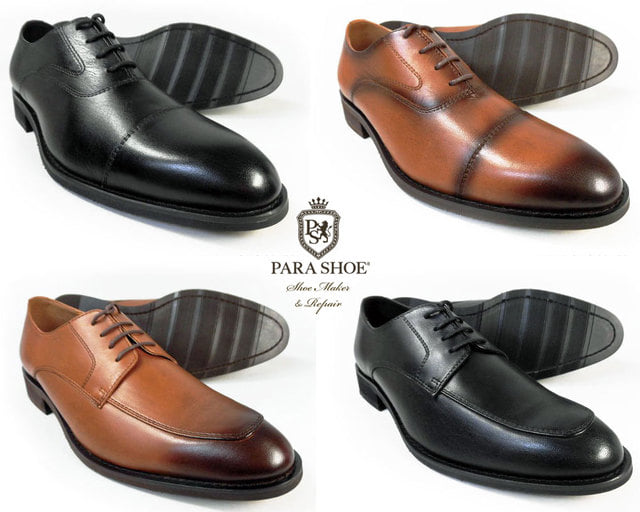 PARASHOE 本革ビジネスシューズ 革靴 小さいサイズ（メンズ：22cm、22.5cm、23cm、23.5cm、24cm）