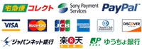 VISA,Master,JCB,AMEX,Diners,DISCOVER