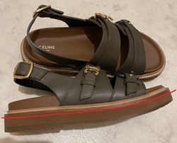 CELINE(セリーヌ) レディースサンダルのソール交換修理過程イメージ