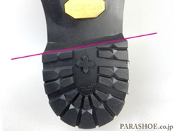 バイクのクラッチ操作しやすくヒールを斜めにカット加工し修理した写真