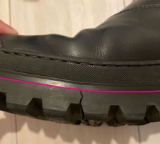 Dior(ディオール) メンズ サイドゴアブーツのソール割れ部分の修理イメージ