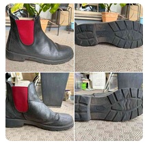 サイドゴアブーツのソール摩耗部分