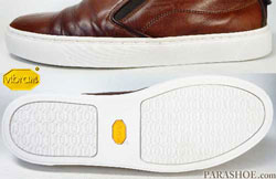 Vibramカップソールでのオールソール交換修理後の写真(オパンケ式製法)